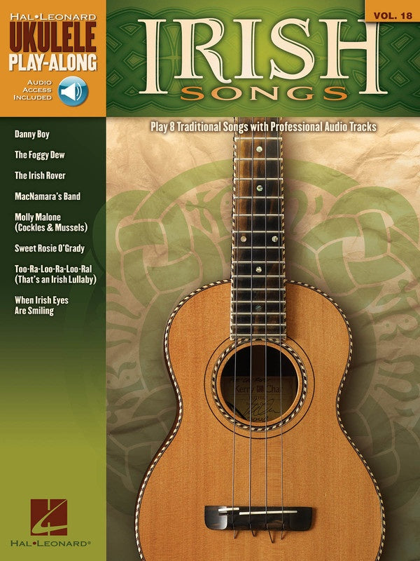 Irish Songs Ukulele Play Along Volume 18 Book/Cd