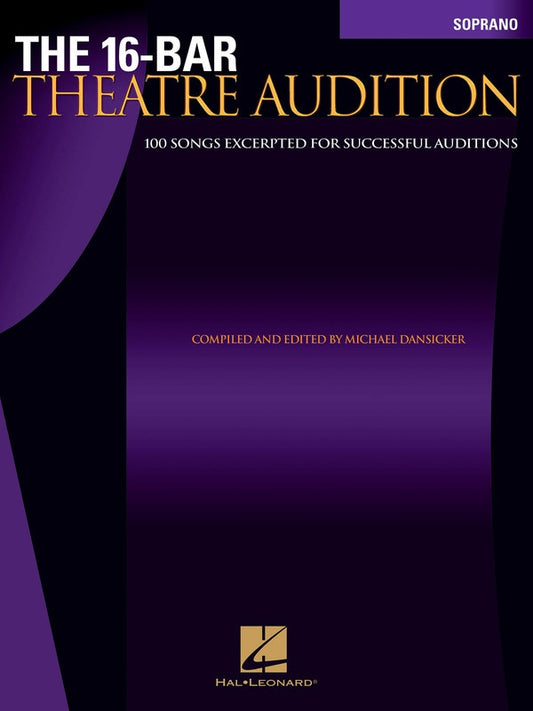 16 Bar Theatre Audition Soprano Book