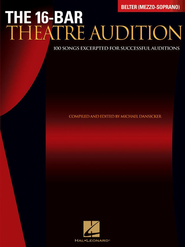 16 Bar Theatre Audition Belter Mezzo Soprano Book