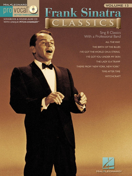 Frank Sinatra Classics Pro Vocal Mens Edition Volume 13 Book/Cd