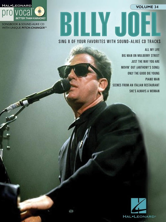 Billy Joel - Pro Vocal Mens Edition Volume 34 Book/Cd