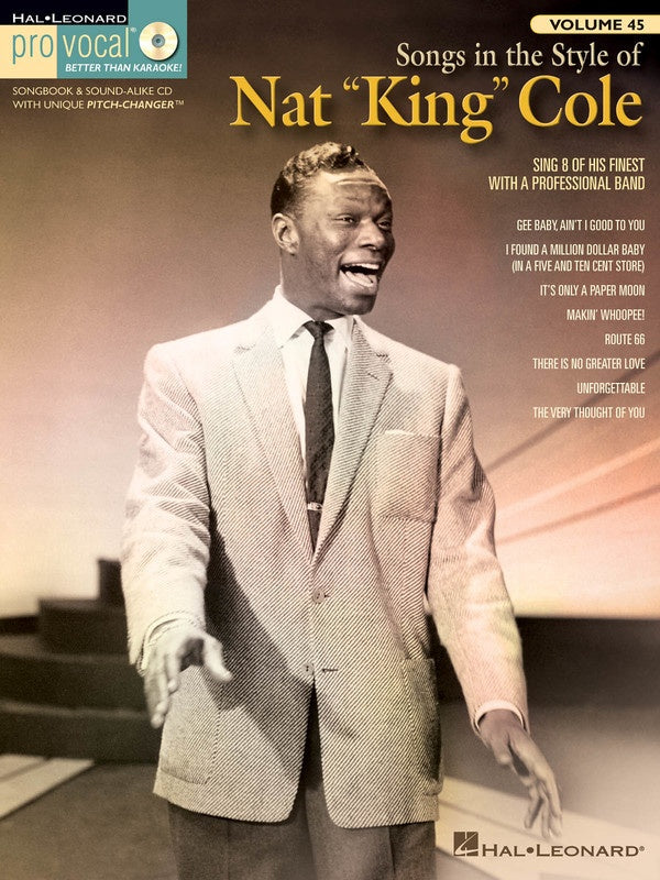 Nat King Cole - Pro Vocal Mens Edition Volume 45 Book/Cd