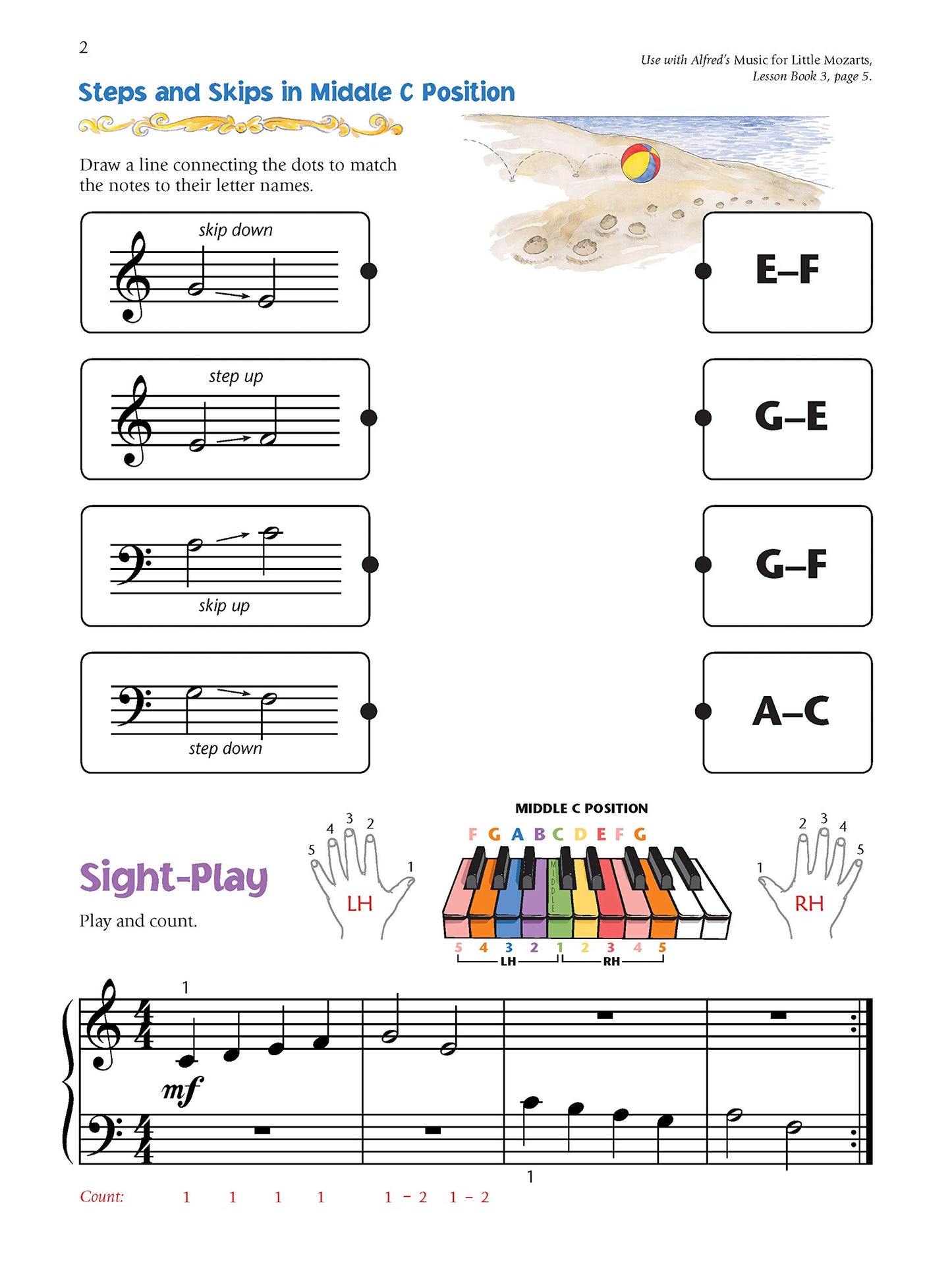 Alfred's Music For Little Mozarts - Notespeller & Sight-Play Book 3