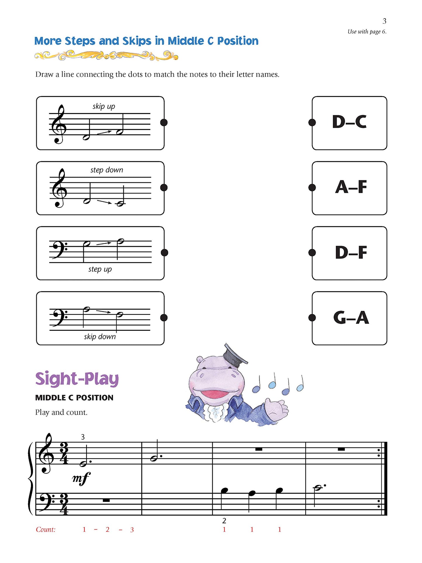 Alfred's Music For Little Mozarts - Notespeller & Sight-Play Book 3