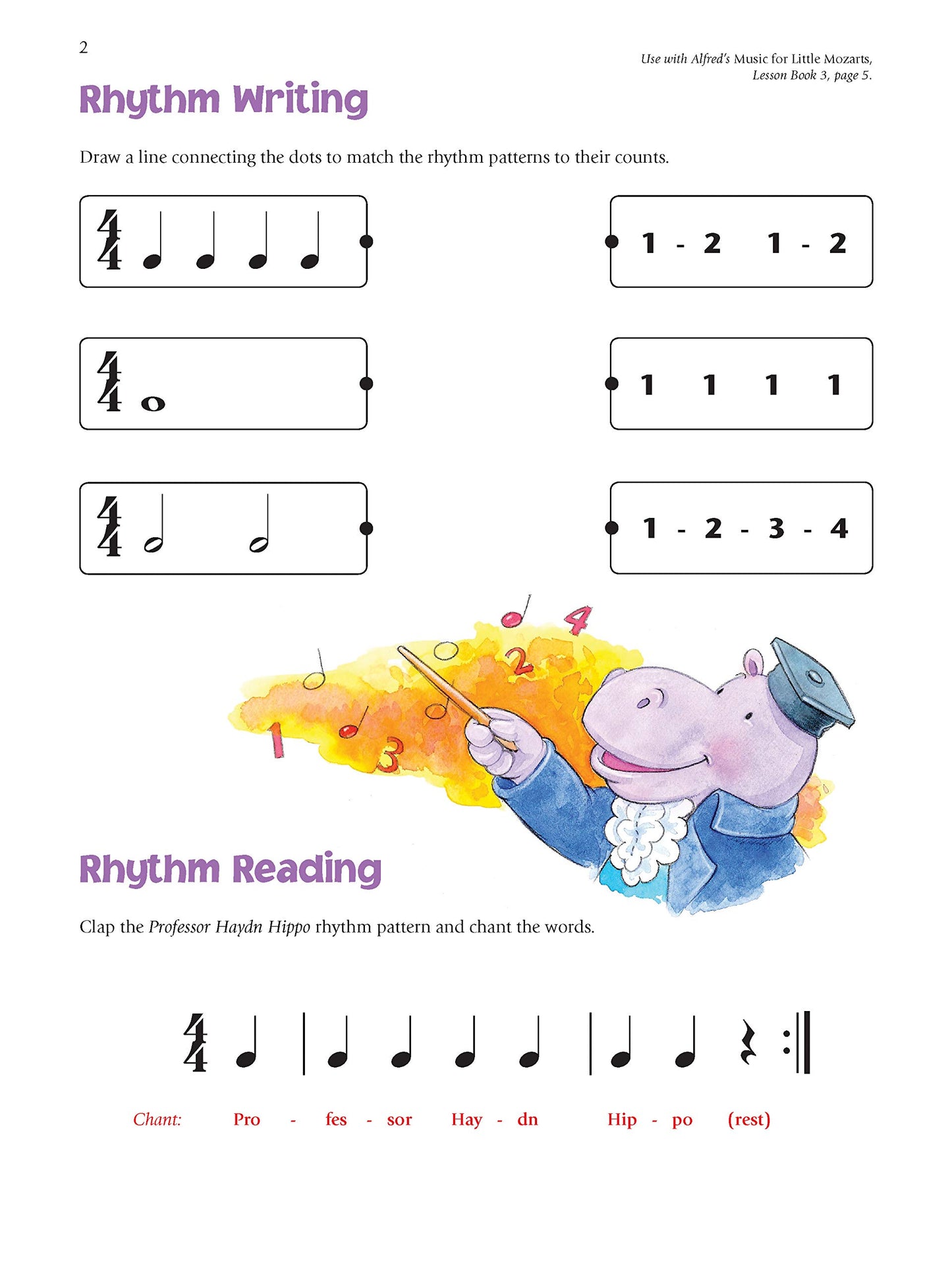 Alfred's Music For Little Mozarts - Rhythm Speller Book 3