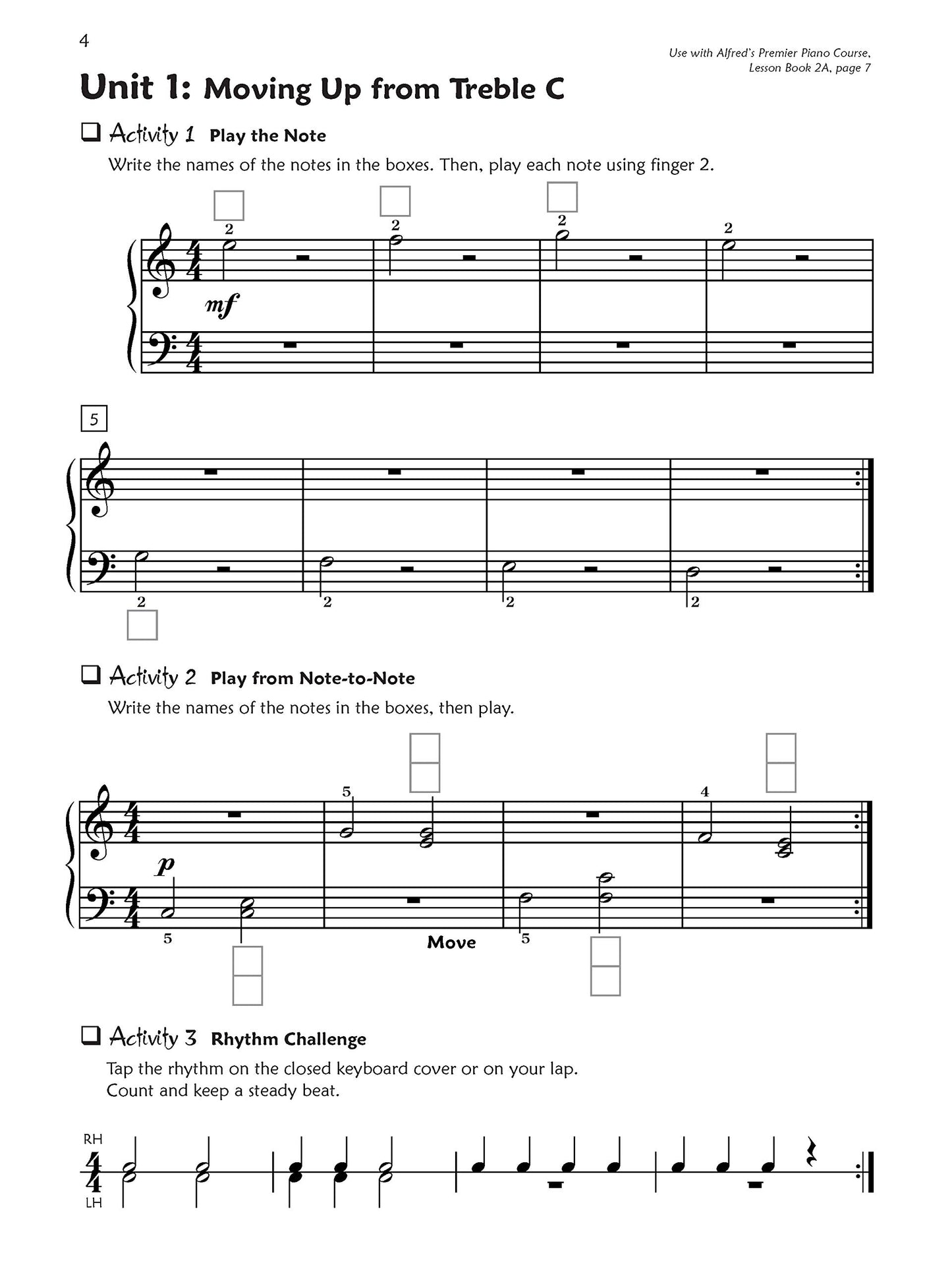 Alfred's Premier Piano Course Sight Reading Book 2A