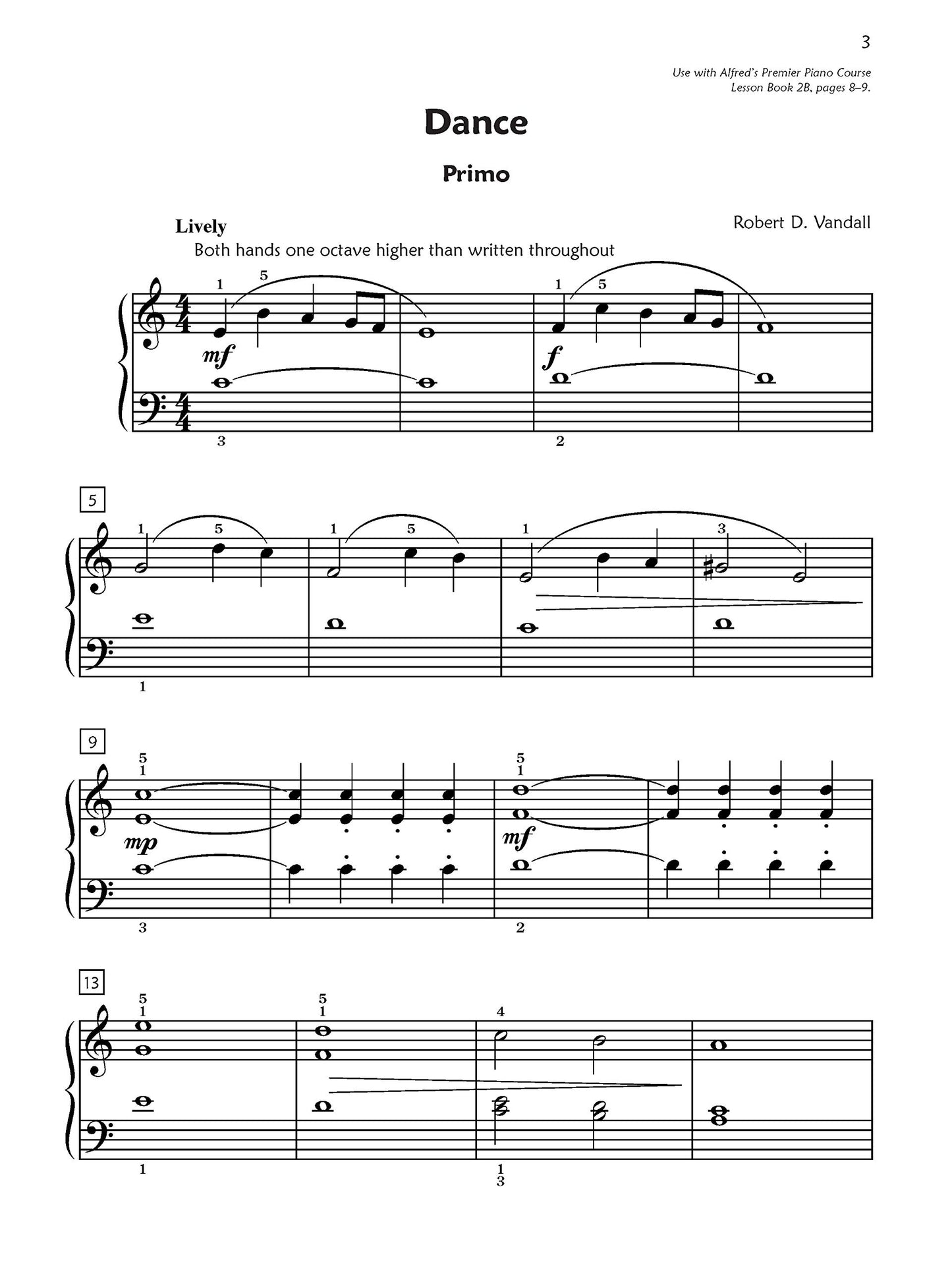 Alfred's Premier Piano Course, Duet 2B Book