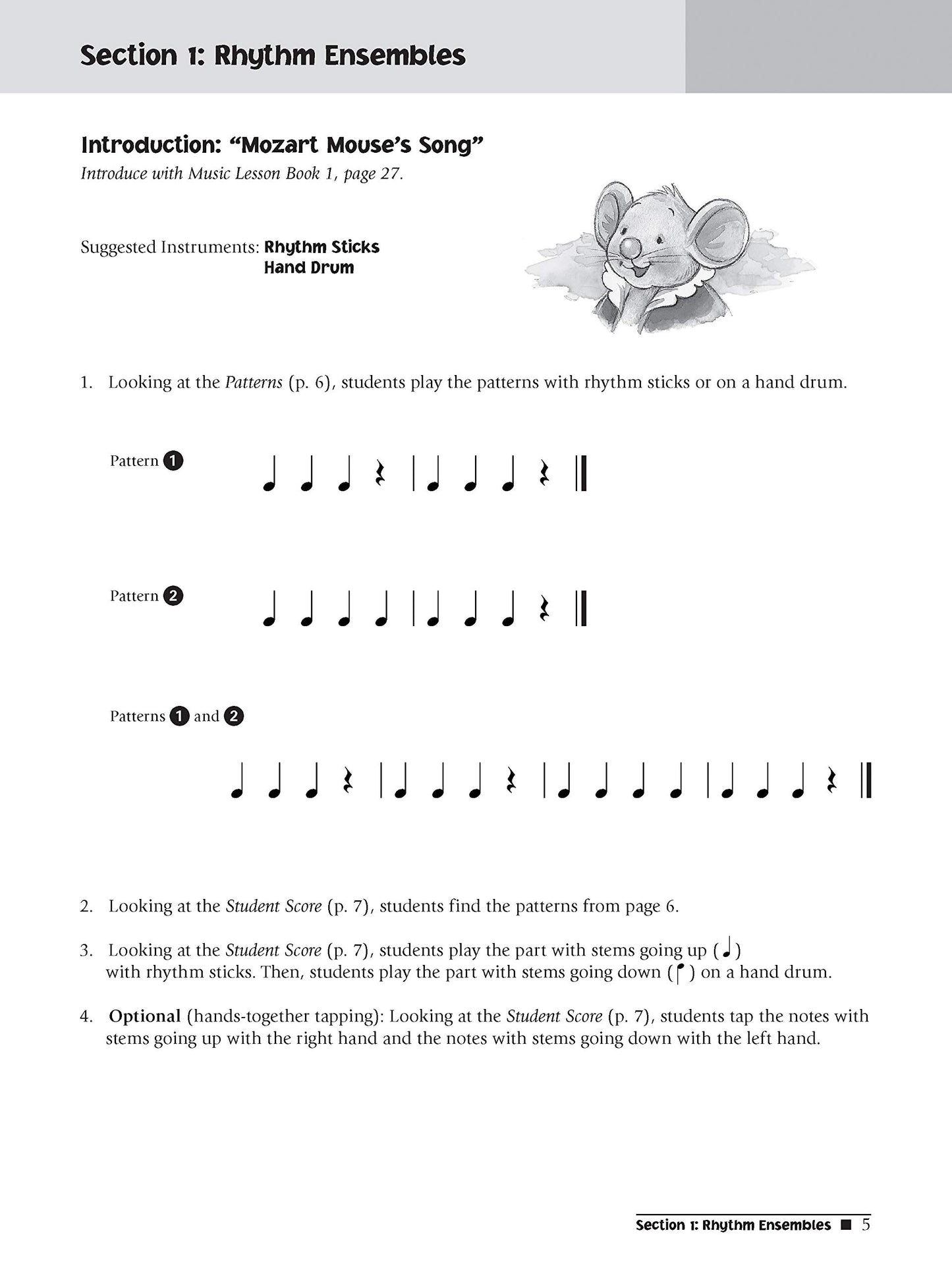 Alfred's Music For Little Mozarts - Rhythm Ensembles & Teaching