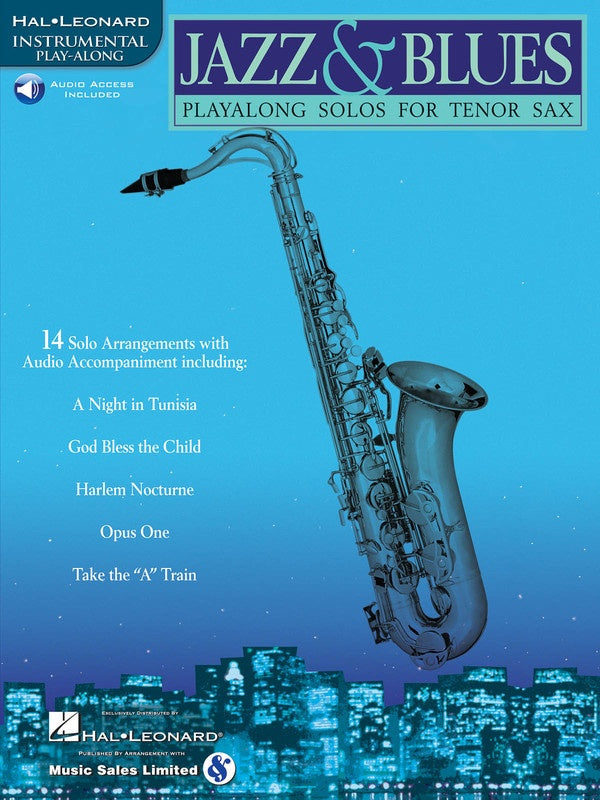 Jazz And Blues Play Along Solos Tenor Saxophone Book/Ola