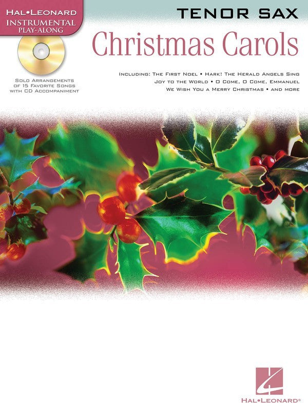 Christmas Carols For Tenor Saxophone Play Along Book/Cd