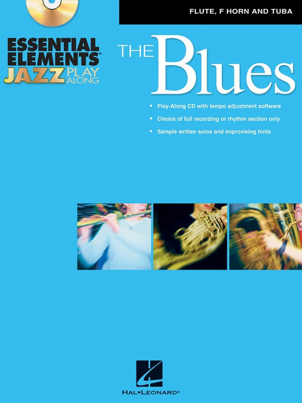 Essential Elements Blues Jazz Play Along Flute, French Horn, Tuba Book/Cd