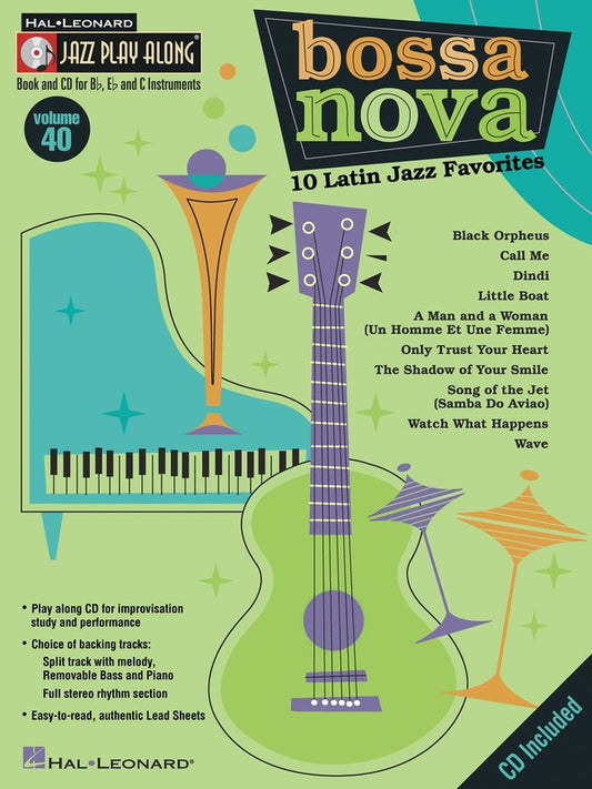 Bossa Nova Jazz Play Along Volume 40 Book/Cd