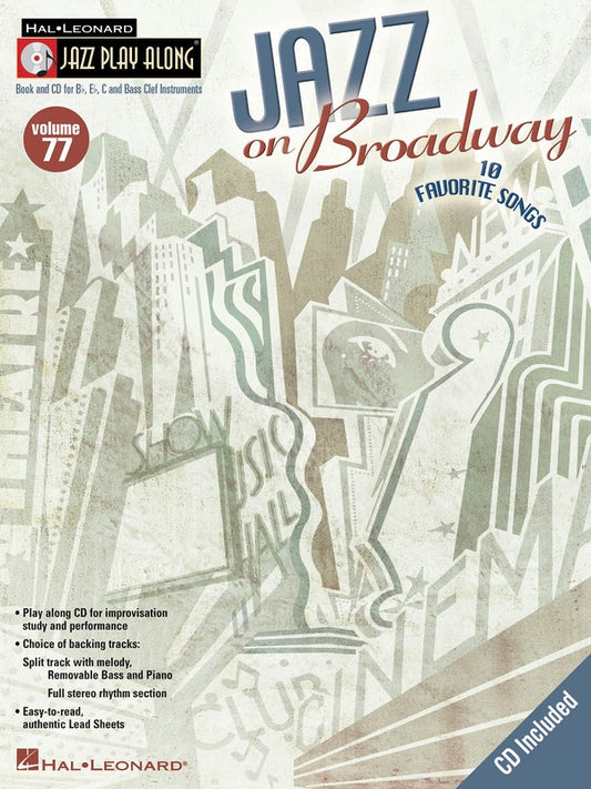 Jazz On Broadway - Jazz Play Along Volume 77 Book/Cd