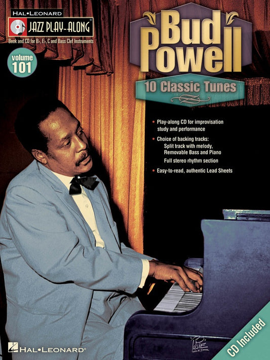 Bud Powell - Jazz Play Along Volume 101 Book/Cd