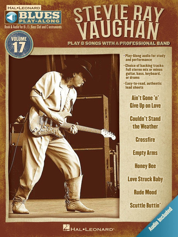 Stevie Ray Vaughan - Blues Play Along Volume 17 Book/Ola