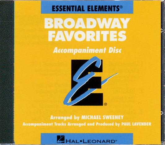 Essential Elements Broadway Favorites  Band Accomp Cd