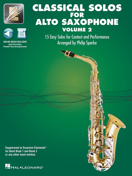 Classical Solos For Alto Saxophone Volume 2 Book/Olm