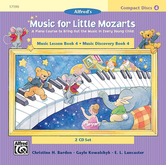 Alfred's Music For Little Mozarts - Lesson / Discovery 2 x Cd Set (Book 4 Series)