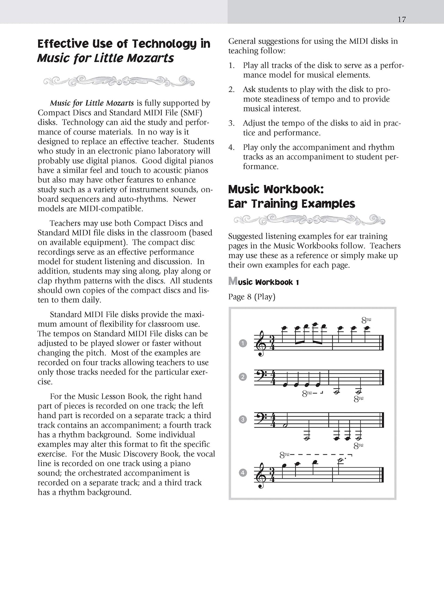 Alfred's Music For Little Mozarts - Teachers Handbook 1 & 2