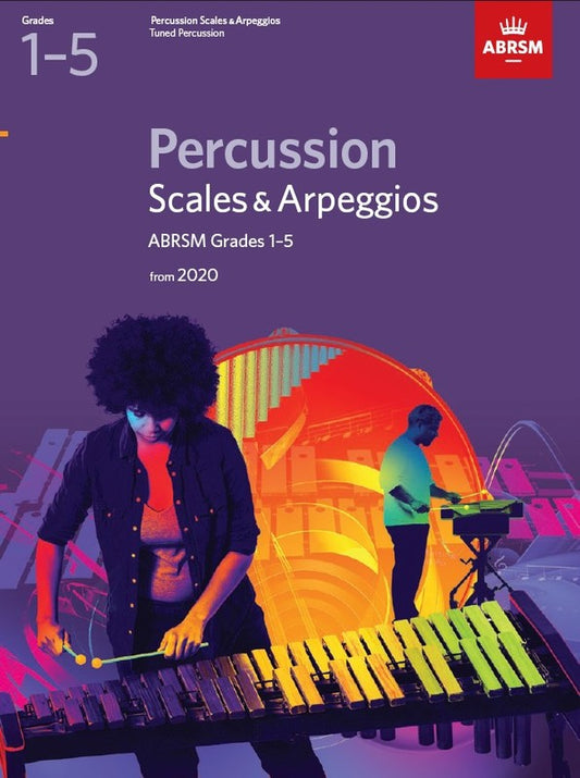 ABRSM Percussion Scales & Arpeggios Grade 1-5 Book