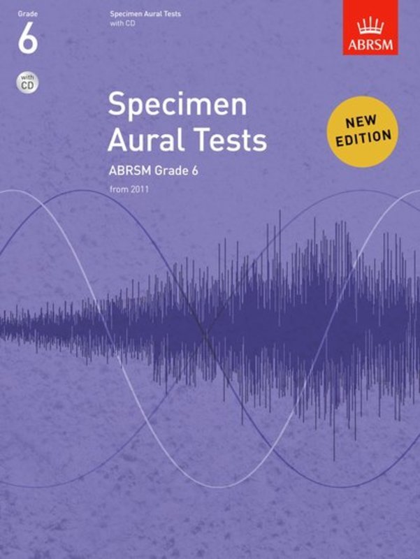 ABRSM Specimen Aural Tests Grade 6 Book/Cd 2011