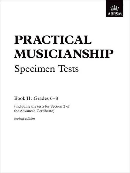 ABRSM Practical Musicianship Spec Tests Grades 6-8 Book