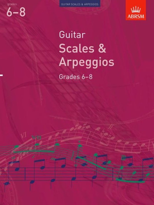 ABRSM Guitar Scales And Arpeggios Grade 6-8 From 2009 Book