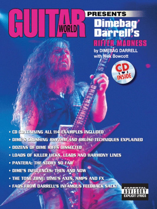 Guitar World Dimebag Darrells Riffer Madness Bk/Cd