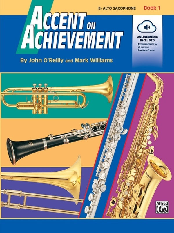 Accent On Achievement - Alto Saxophone Book 1 (Book/Ola)