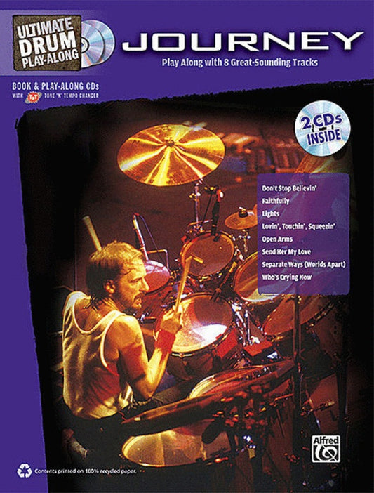 Journey - The Ultimate Drum Play Along Book/2Cd's