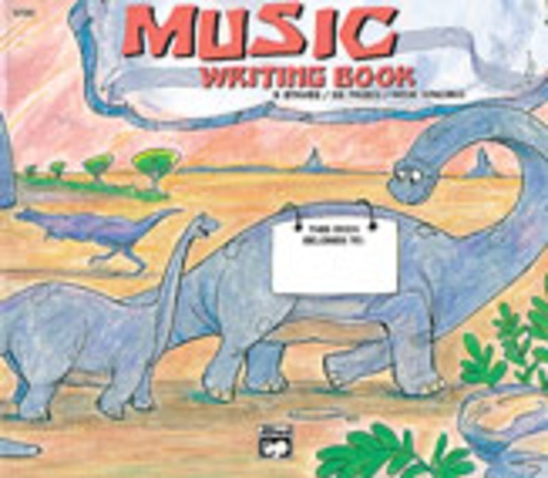 Alfred's Basic Piano Music Writing Book Wide Lines 32Pages, 6 Stave