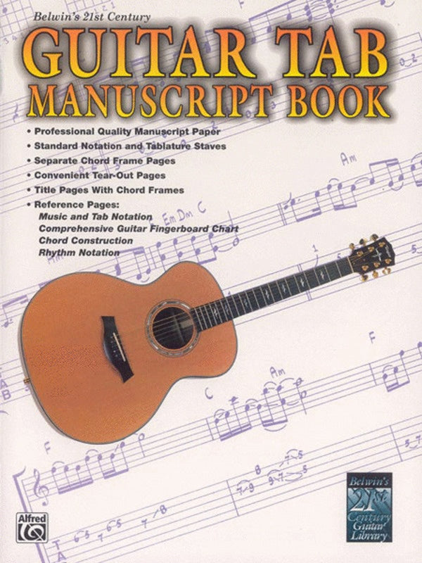 21st Century Guitar Tab Manuscript Book