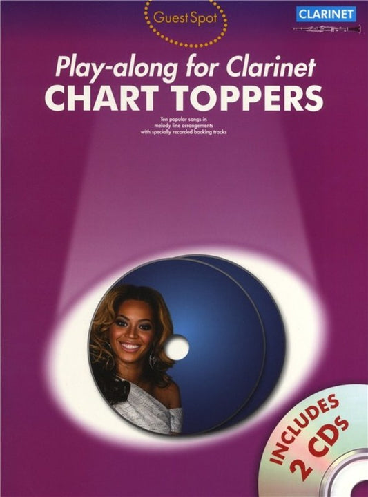 Guest Spot - Chart Toppers Clarinet Play Along Book & 2 Cd's