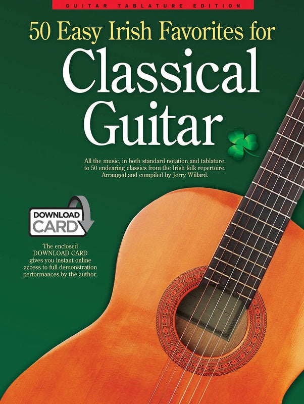 50 Easy Irish Favourites For Classical Guitar Book