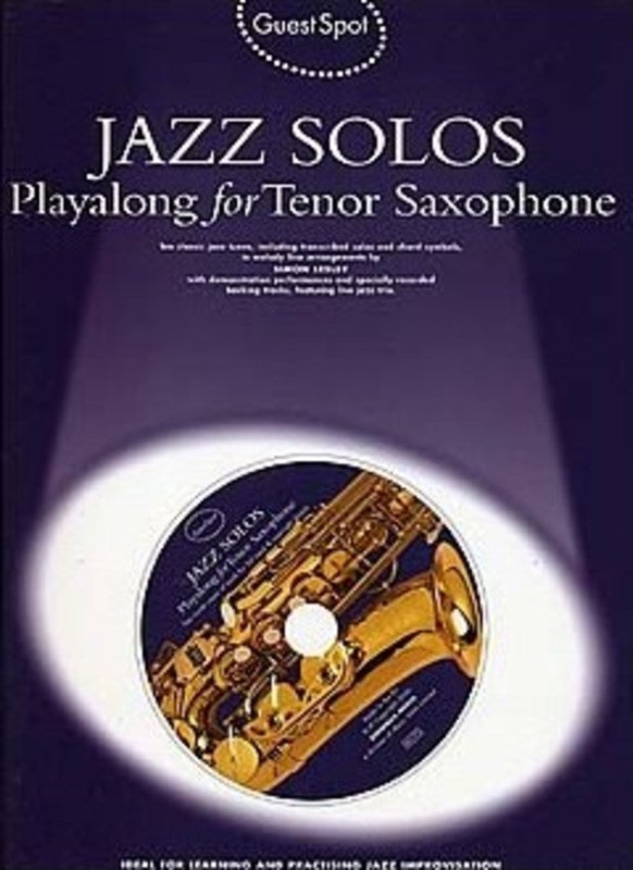 Guest Spot - Jazz Solos Tenor Saxophone Play Along Book/Cd