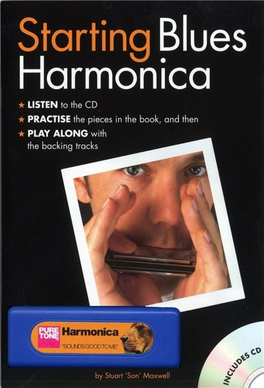 Starting Blues Harmonica Book/Cd Includes a Harmonica