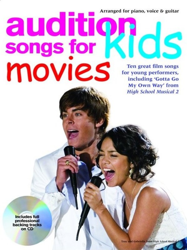 Audition Songs For Kids Movies Book/Cd