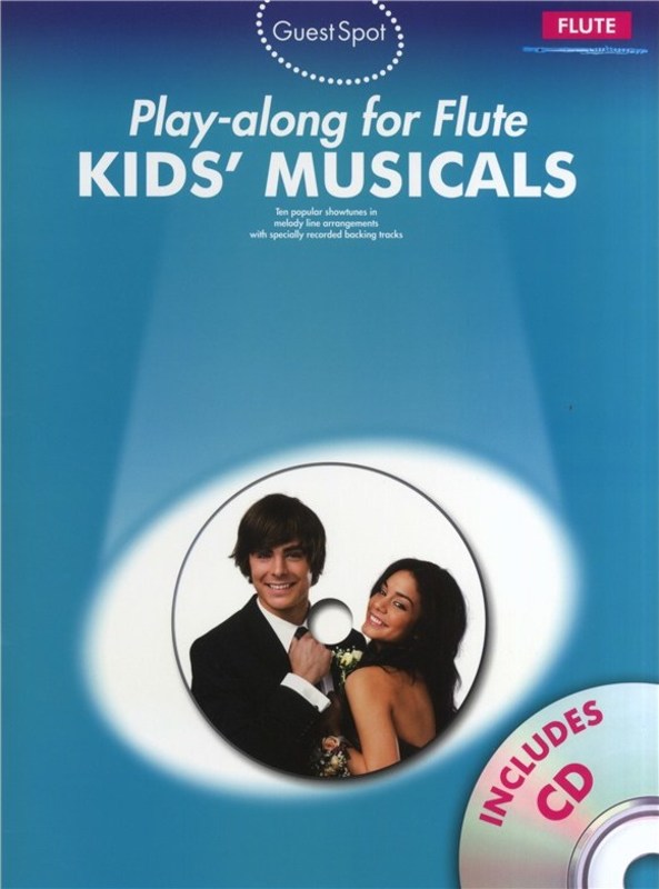 Guest Spot - Kids Musicals Flute Play Along Book/Cd