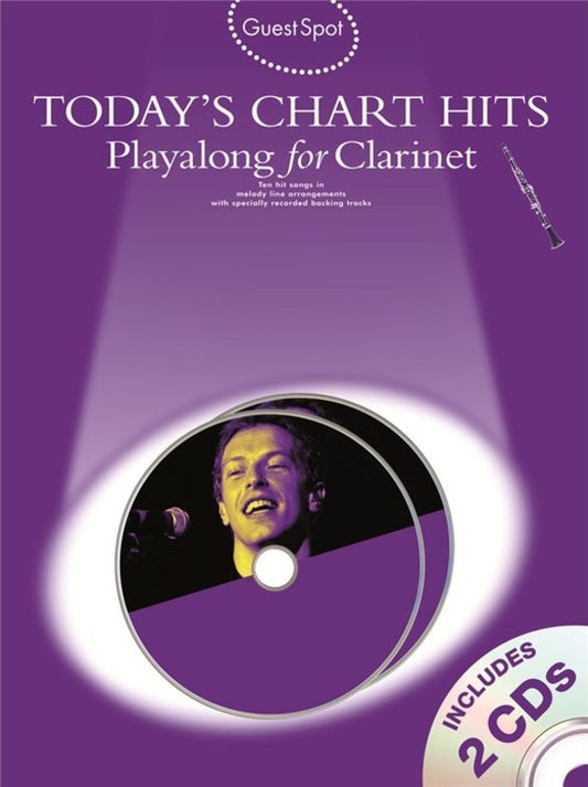 Guest Spot -Today's Chart Hits Clarinet Play Along Book/2 Cds