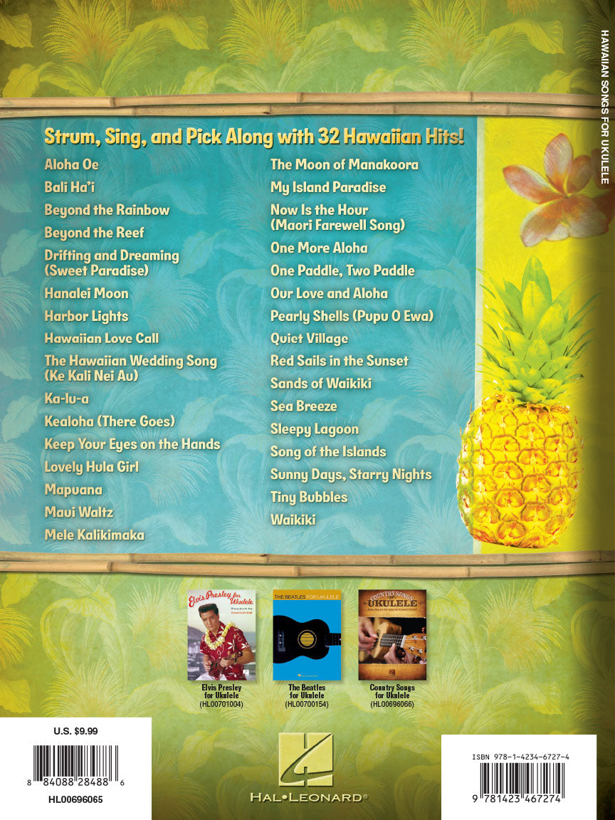 Hawaiian Songs For Ukulele Book