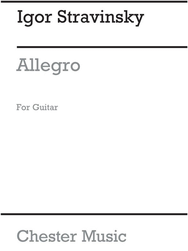 Stravinsky - Allegro From Les Cinq Doigts Guitar (Pod)