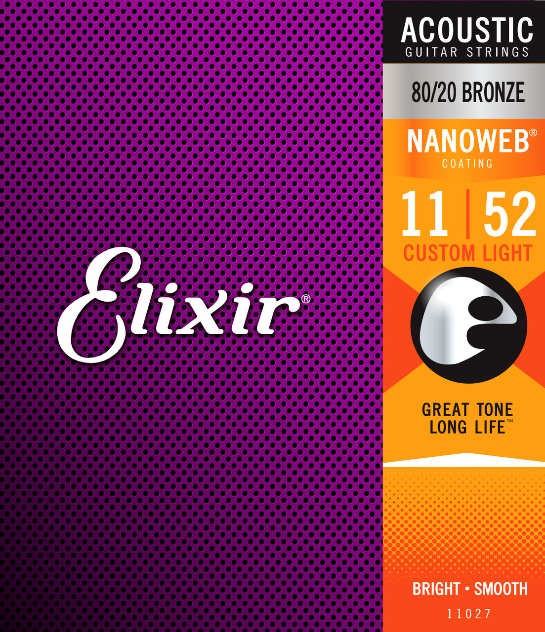 Elixir 11027 Nanoweb 80/20   Custom Light 11-52