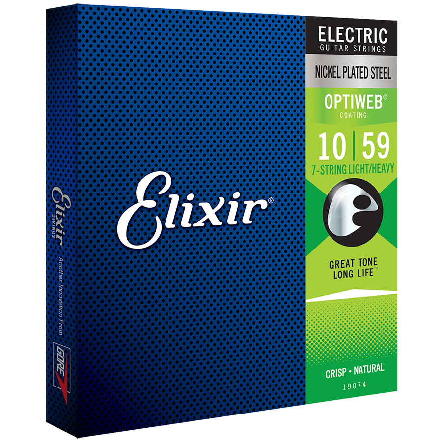 Elixir 19074 Optiweb 7-String Electric Light/Heavy 10-59