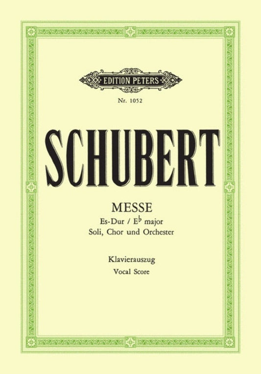 Schubert - Mass No 6 E Flat D950 Vocal Score