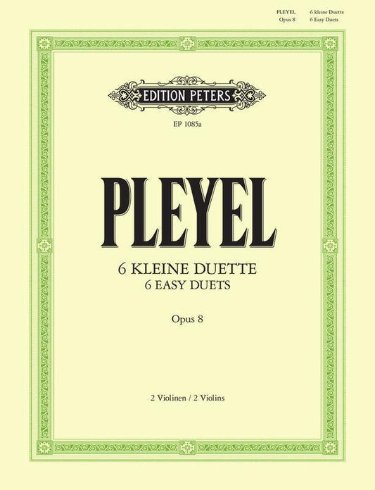 Pleyel - 6 Easy Duets Op 8 2 Violins