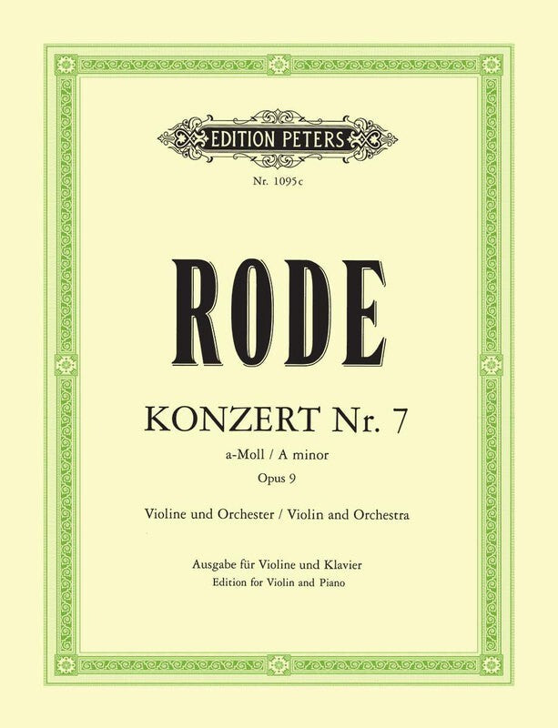 Rode - Concerto No 7 A Min Op 9 Violin/Piano