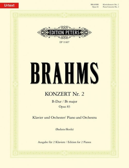 Brahms - Piano Concerto No 2 B Flat Op 83 2P4H