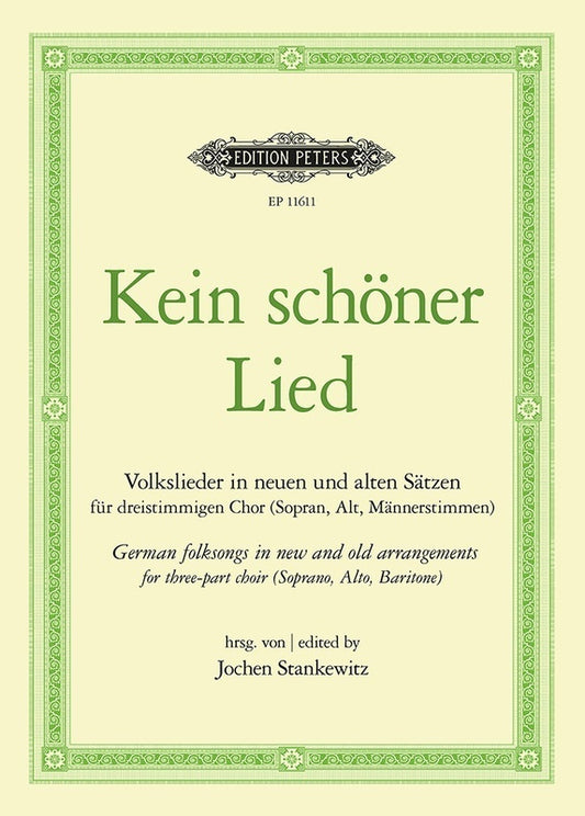 Kein Schoner Lied German Folksongs Sab