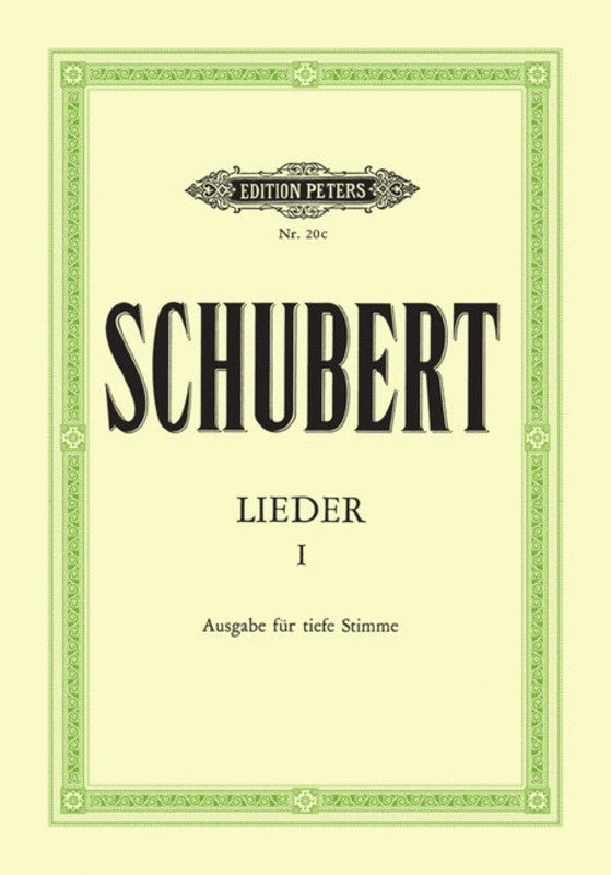 Schubert - Songs Vol 1 92 Songs Low Voice