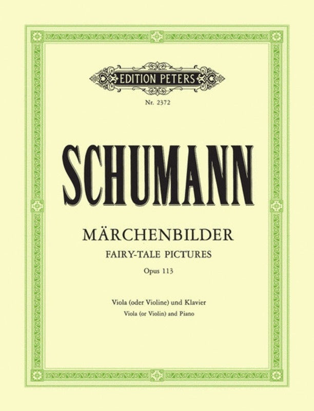 Schumann - Fairy Tales Op 113 Viola Or Violin/Piano